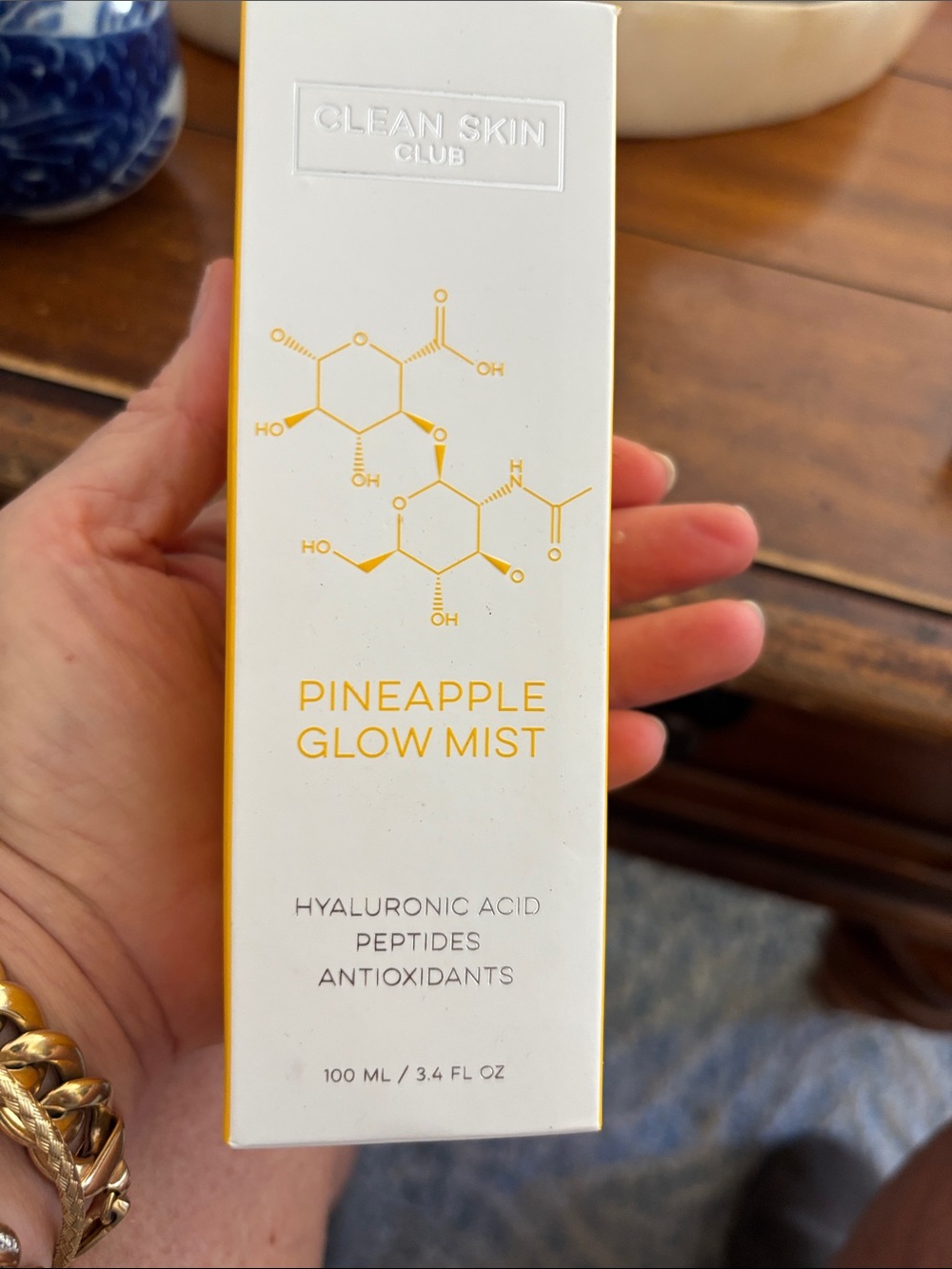 Clean Skin Club Pineapple Glow Mist — Yellow Hydrating Toner